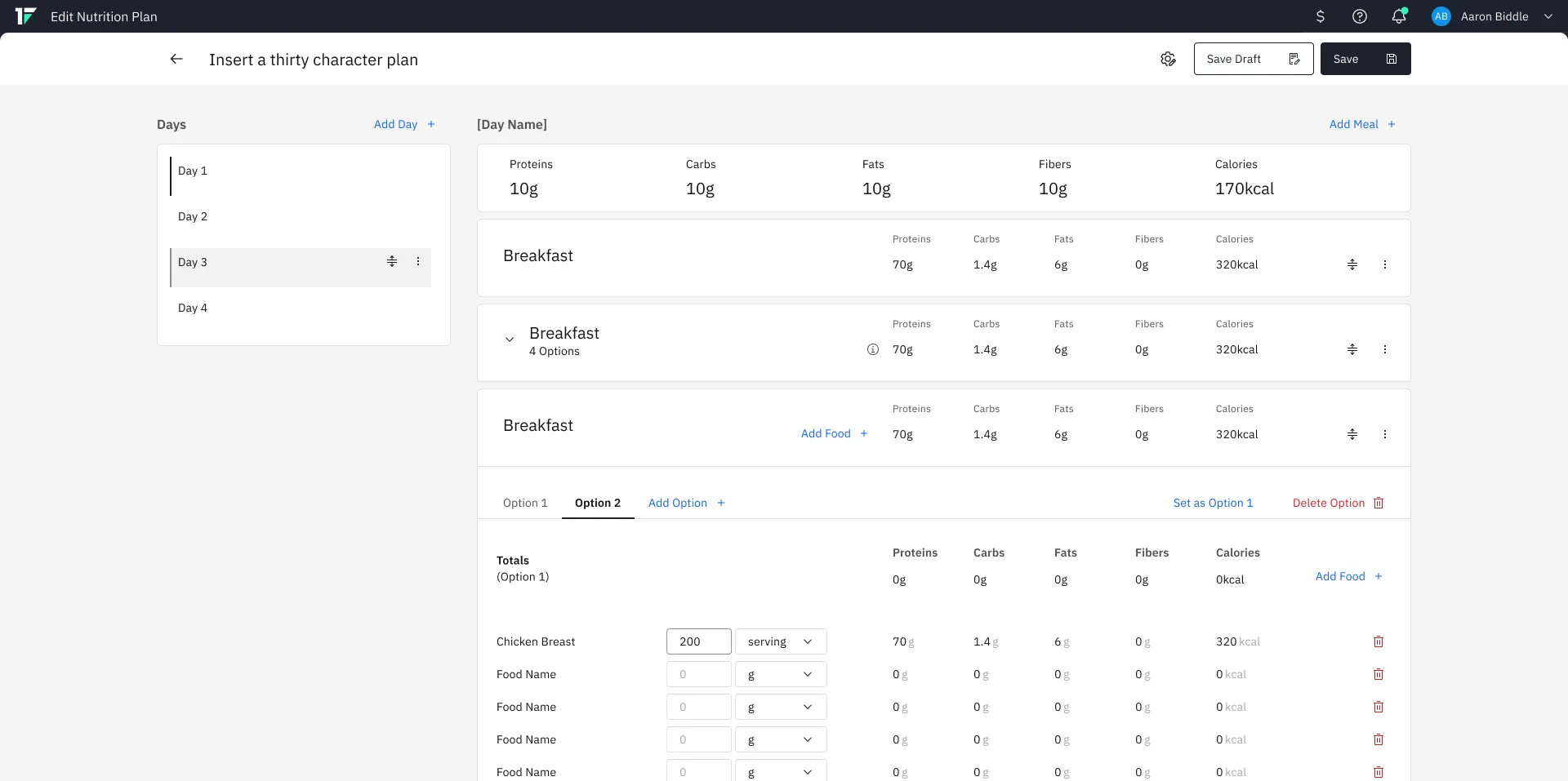 The coaches’ web app overview, listing programme phases and their completion status.
